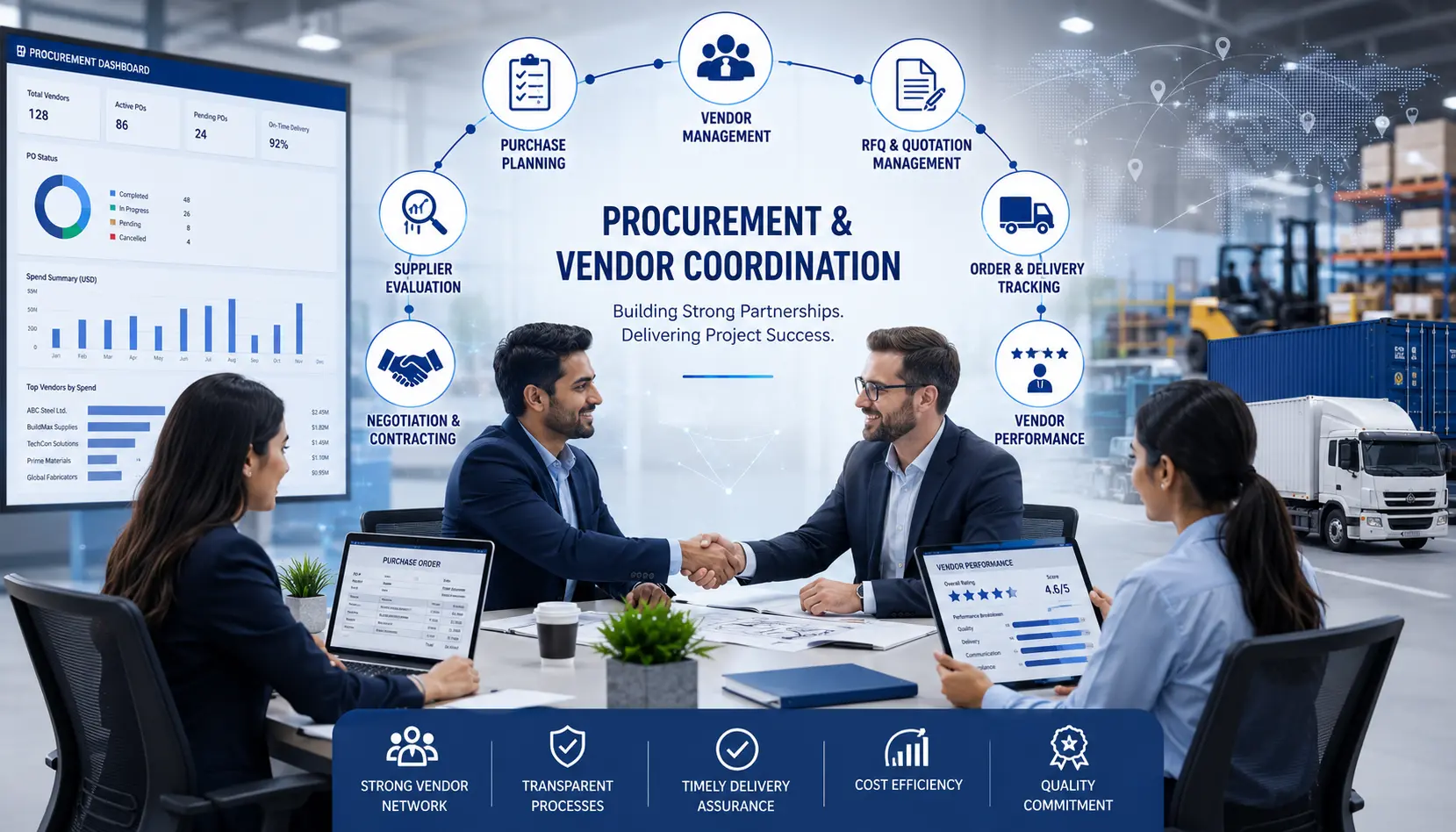 Procurement and vendor coordination services